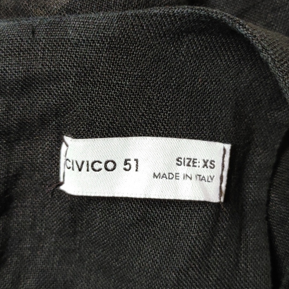 CIVICO 51 Black Linen Tiered Dress Size XS - Picture 11 of 13